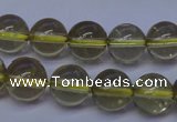 CLQ352 15 inches 8mm round natural lemon quartz beads wholesale