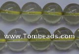 CLQ353 15 inches 10mm round natural lemon quartz beads wholesale