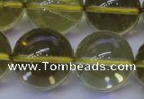 CLQ356 15 inches 16mm round natural lemon quartz beads wholesale