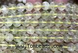 CLQ362 15 inches 8mm round lemon quartz gemstone beads