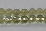 CLQ51 15.5 inches 8mm round natural lemon quartz beads wholesale