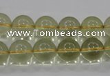 CLQ53 15.5 inches 12mm round natural lemon quartz beads wholesale