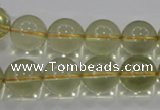 CLQ54 15.5 inches 14mm round natural lemon quartz beads wholesale