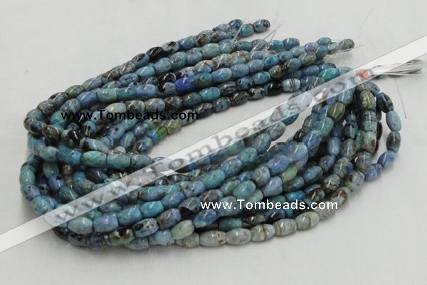 CLR07 16 inches 8*12mm rice larimar gemstone beads wholesale