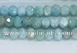 CLR108 15.5 inches 2*3mm faceted rondelle natural larimar beads