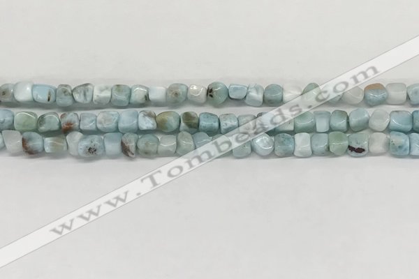 CLR133 15.5 inches 4*6mm - 5*8mm chips natural larimar gemstone beads