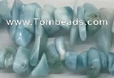 CLR135 15.5 inches 3*8mm - 6*15mm chips natural larimar gemstone beads