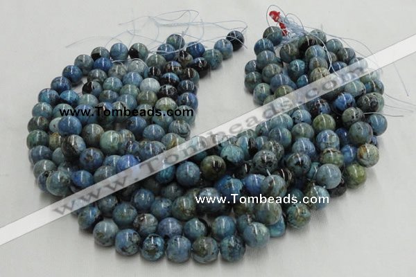 CLR14 16 inches 16mm round larimar gemstone beads wholesale