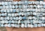 CLR142 15.5 inches 5*6mm - 6*8mm nuggets natural larimar beads