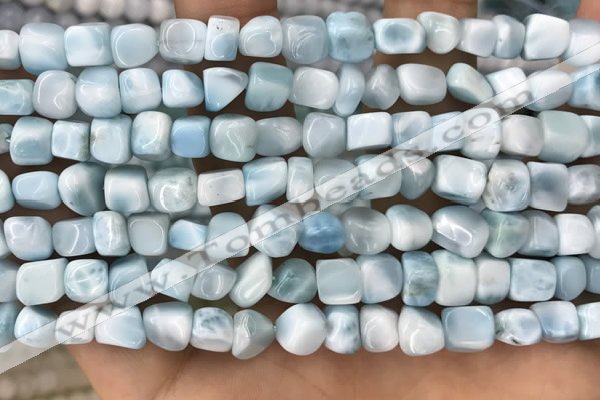 CLR142 15.5 inches 5*6mm - 6*8mm nuggets natural larimar beads