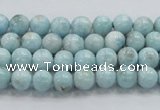 CLR15 15.5 inches 6mm round grade A natural larimar gemstone beads