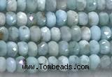 CLR159 15 inches 2*3mm faceted rondelle larimar beads wholesale