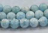 CLR17 15.5 inches 10mm round grade A natural larimar gemstone beads