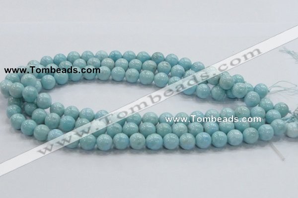 CLR19 15.5 inches 10mm round grade AA natural larimar gemstone beads