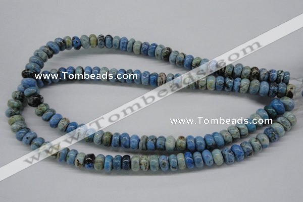 CLR202 15.5 inches 6*10mm rondelle larimar gemstone beads