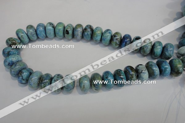 CLR204 15.5 inches 12*20mm rondelle larimar gemstone beads