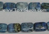 CLR220 15.5 inches 10*14mm rectangle larimar gemstone beads