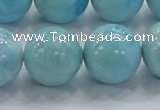 CLR23 15.5 inches 18mm round grade AA natural larimar gemstone beads