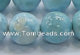 CLR24 15.5 inches 20mm round grade AA natural larimar gemstone beads