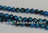 CLR300 15.5 inches 4mm round dyed larimar gemstone beads