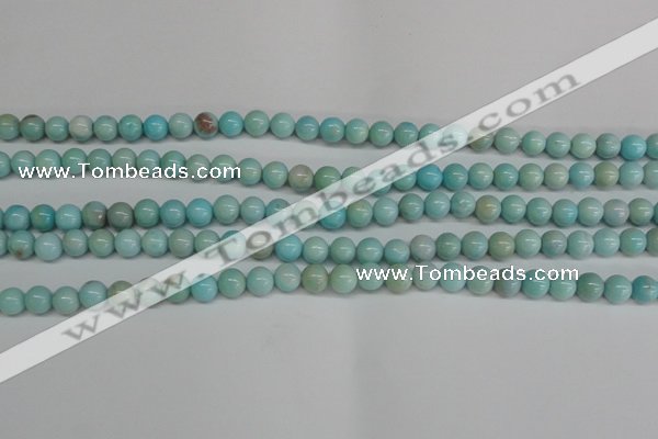 CLR351 15.5 inches 6mm round dyed larimar gemstone beads