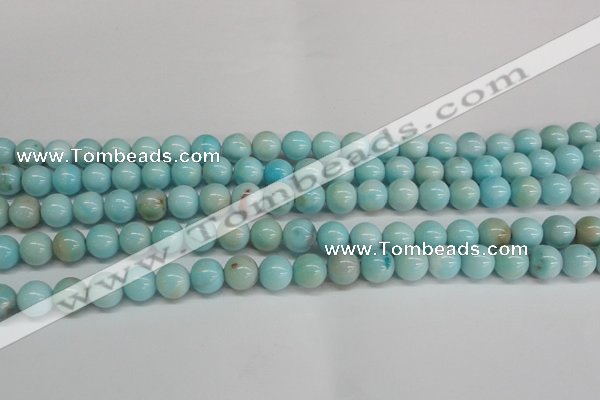 CLR352 15.5 inches 8mm round dyed larimar gemstone beads