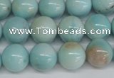 CLR353 15.5 inches 10mm round dyed larimar gemstone beads