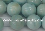 CLR356 15.5 inches 16mm round dyed larimar gemstone beads