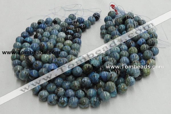 CLR37 16 inches 4mm round larimar gemstone beads wholesale