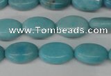 CLR371 15.5 inches 8*12mm oval dyed larimar gemstone beads