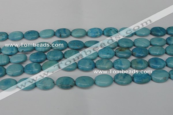 CLR373 15.5 inches 12*16mm oval dyed larimar gemstone beads