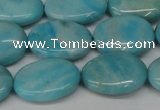 CLR374 15.5 inches 13*18mm oval dyed larimar gemstone beads