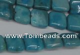 CLR380 15.5 inches 10*10mm square dyed larimar gemstone beads