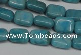 CLR390 15.5 inches 8*10mm rectangle dyed larimar gemstone beads