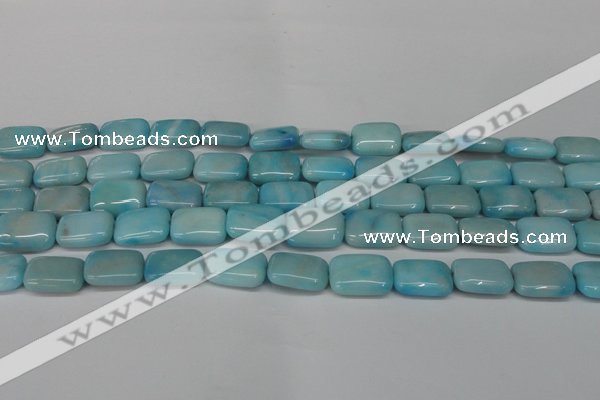 CLR392 15.5 inches 10*14mm rectangle dyed larimar gemstone beads