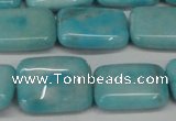 CLR393 15.5 inches 12*16mm rectangle dyed larimar gemstone beads