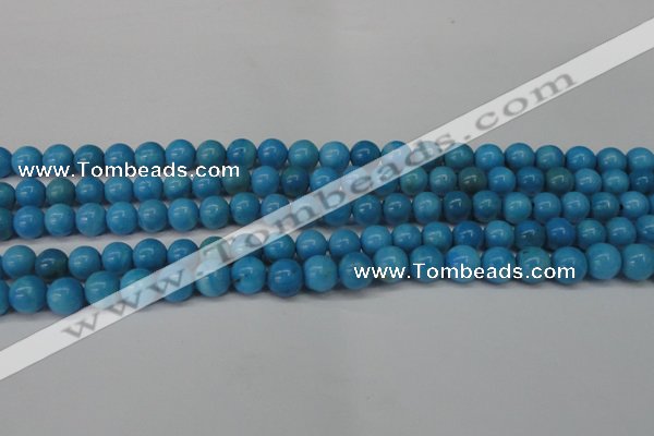 CLR400 15.5 inches 4mm round dyed larimar gemstone beads