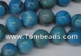 CLR402 15.5 inches 8mm round dyed larimar gemstone beads