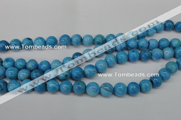 CLR404 15.5 inches 12mm round dyed larimar gemstone beads