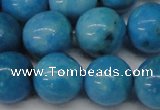 CLR406 15.5 inches 16mm round dyed larimar gemstone beads