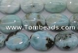 CLR41 15.5 inches 12*16mm oval natural larimar gemstone beads