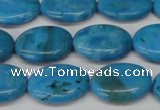 CLR421 15.5 inches 10*14mm oval dyed larimar gemstone beads