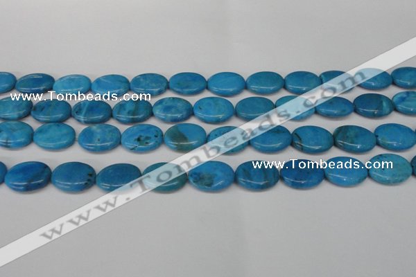 CLR421 15.5 inches 10*14mm oval dyed larimar gemstone beads