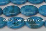 CLR422 15.5 inches 12*16mm oval dyed larimar gemstone beads