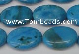 CLR423 15.5 inches 13*18mm oval dyed larimar gemstone beads