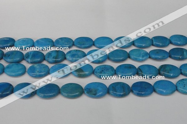 CLR423 15.5 inches 13*18mm oval dyed larimar gemstone beads