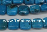 CLR430 15.5 inches 10*10mm square dyed larimar gemstone beads