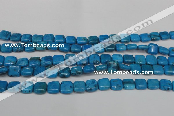 CLR431 15.5 inches 12*12mm square dyed larimar gemstone beads