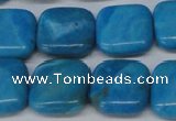 CLR432 15.5 inches 14*14mm square dyed larimar gemstone beads