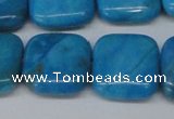 CLR435 15.5 inches 20*20mm square dyed larimar gemstone beads